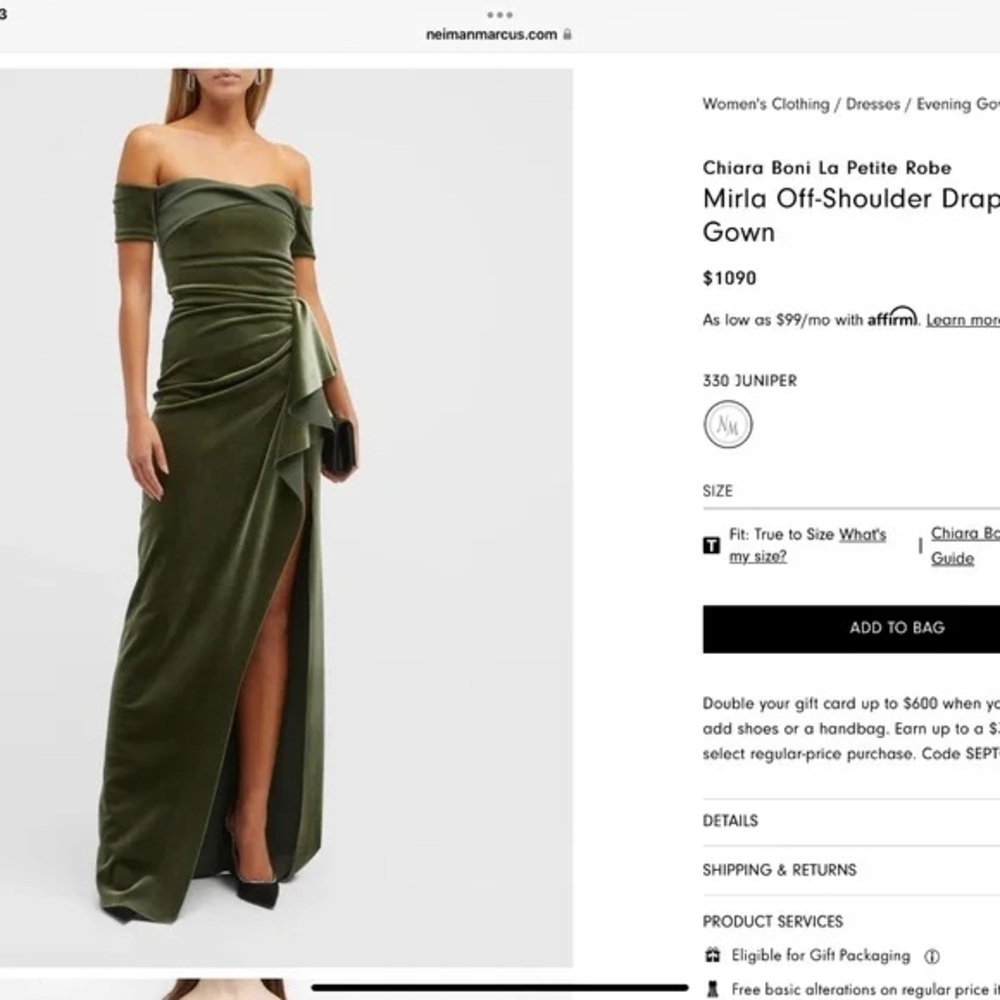 Chiara Boni Off-Shoulder gown 4